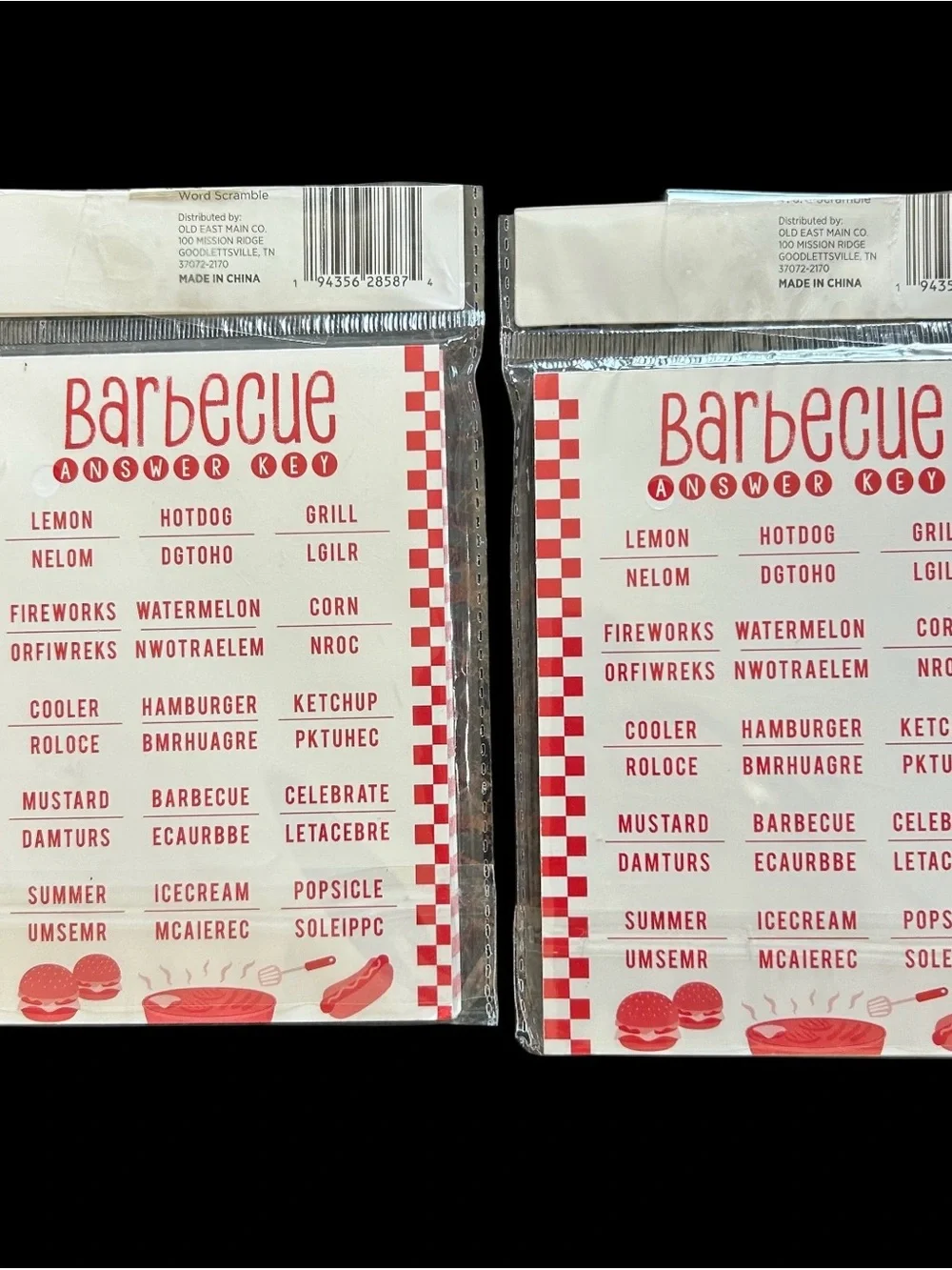 Summer BBQ Party Supply Kit 26 Piece Lot Banners, Games, Jumbo Cards, Decor New